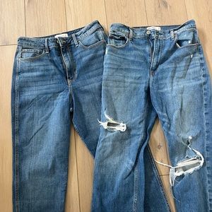 Abercrombie high rise jean size 8
